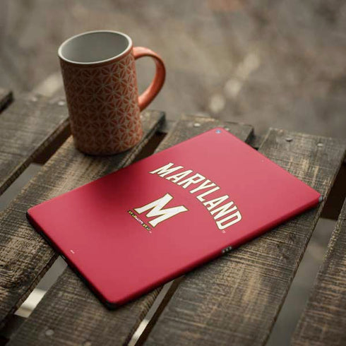 University of Maryland Collegiate Text Red iPad Skins